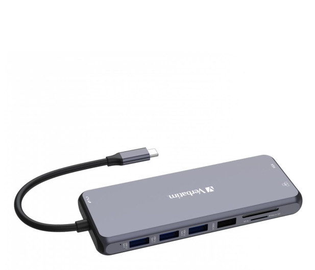 Verbatim USB-C - 3xUSB 3.2, USB-C PD, 2xHDMI, VGA, RJ45, Audio, SD - 1236407 - zdjęcie 2